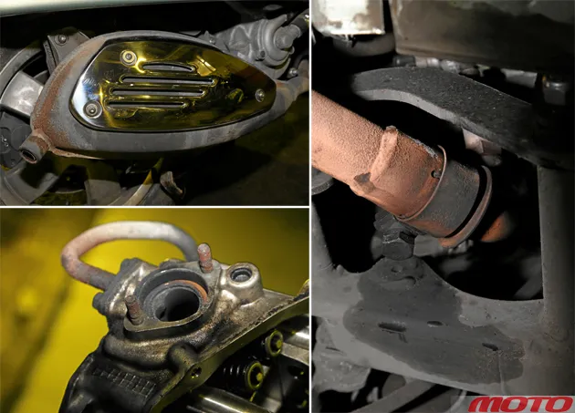 осмотр мотора Vespa